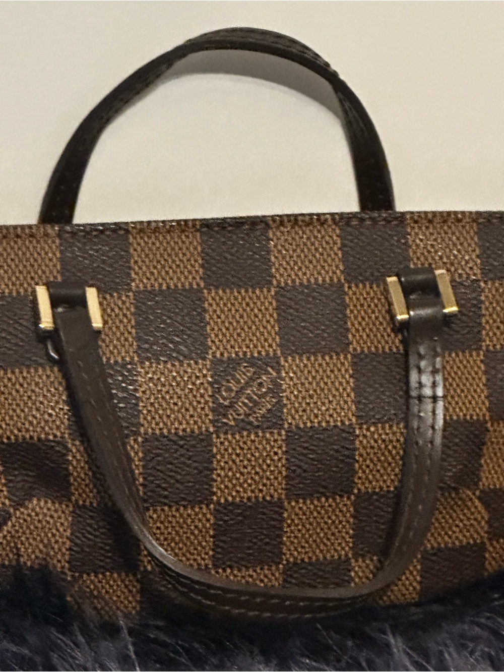 Louis Vuitton Damier Ebene Canvas Manosque GM Pochette EUC - Picture 7 of 17